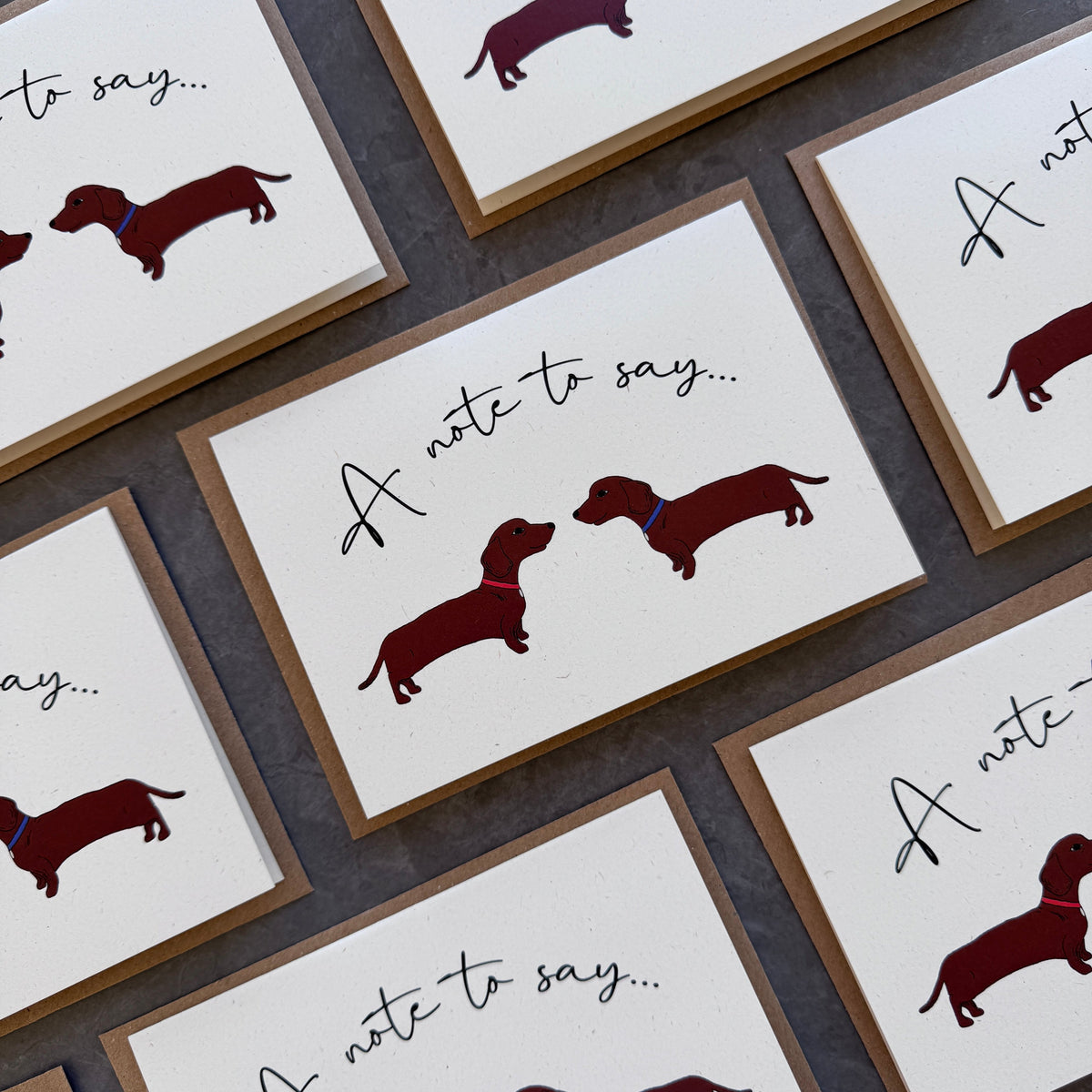 Dachshund Dog Note Cards