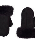 Adult Natural Sheepskin Gloves - Black