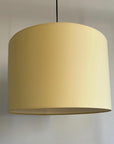 Lemon cotton drum lampshade/ ceiling shade with a white lining