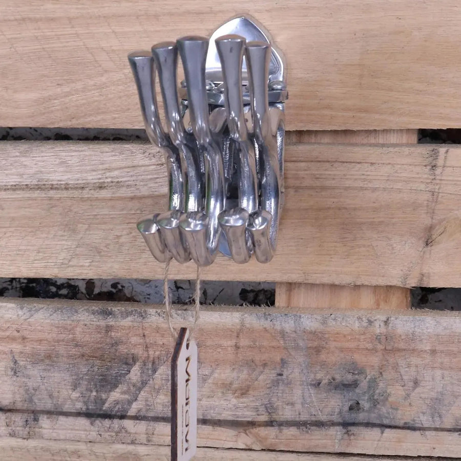 Premium Kesda 5 Way Captains Swivel Hooks, Luxury Wall-Mounted Aluminum Hooks for Stylish Organization by Maravi at brixbailey.com