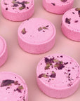 Self-love Aromatherapy Shower Steamer in Box - Rose Geranium, Black Pepper, Bergamot, Grapefruit and Rose Petals