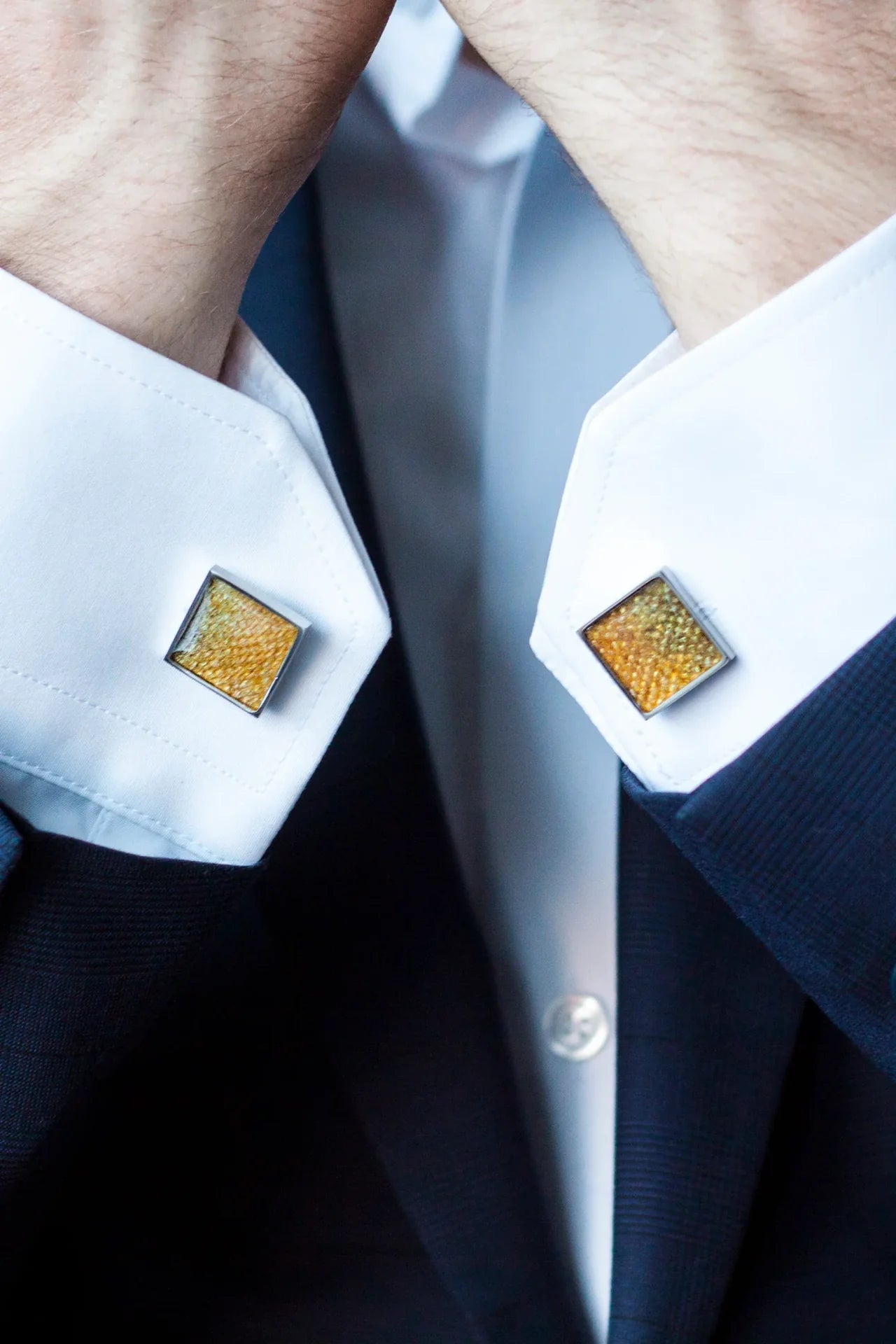 Handcrafted Trout Leather Cufflinks – Unique &amp; Sustainable by Eherüs at www.brixbailey.com