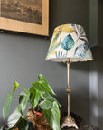 Blue & Green Rainforest Velvet Steep Empire Lampshade | Handmade Ceiling Light Shade | UK