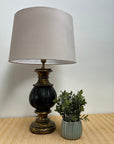 Cream Velvet Lampshade | French Drum Ceiling Light Shade | Bespoke Handmade Empire Lampshade
