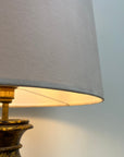 Cream Velvet Lampshade | French Drum Ceiling Light Shade | Bespoke Handmade Empire Lampshade