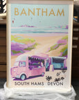 Limited Edition Bantham Beach Art Print A0