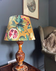 Fruta Fig Velvet Lampshade | French Drum Ceiling Light Shade | Bespoke Handmade Empire Lampshade