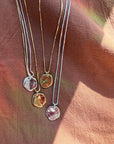Salt Sterling Silver Pendant Necklace