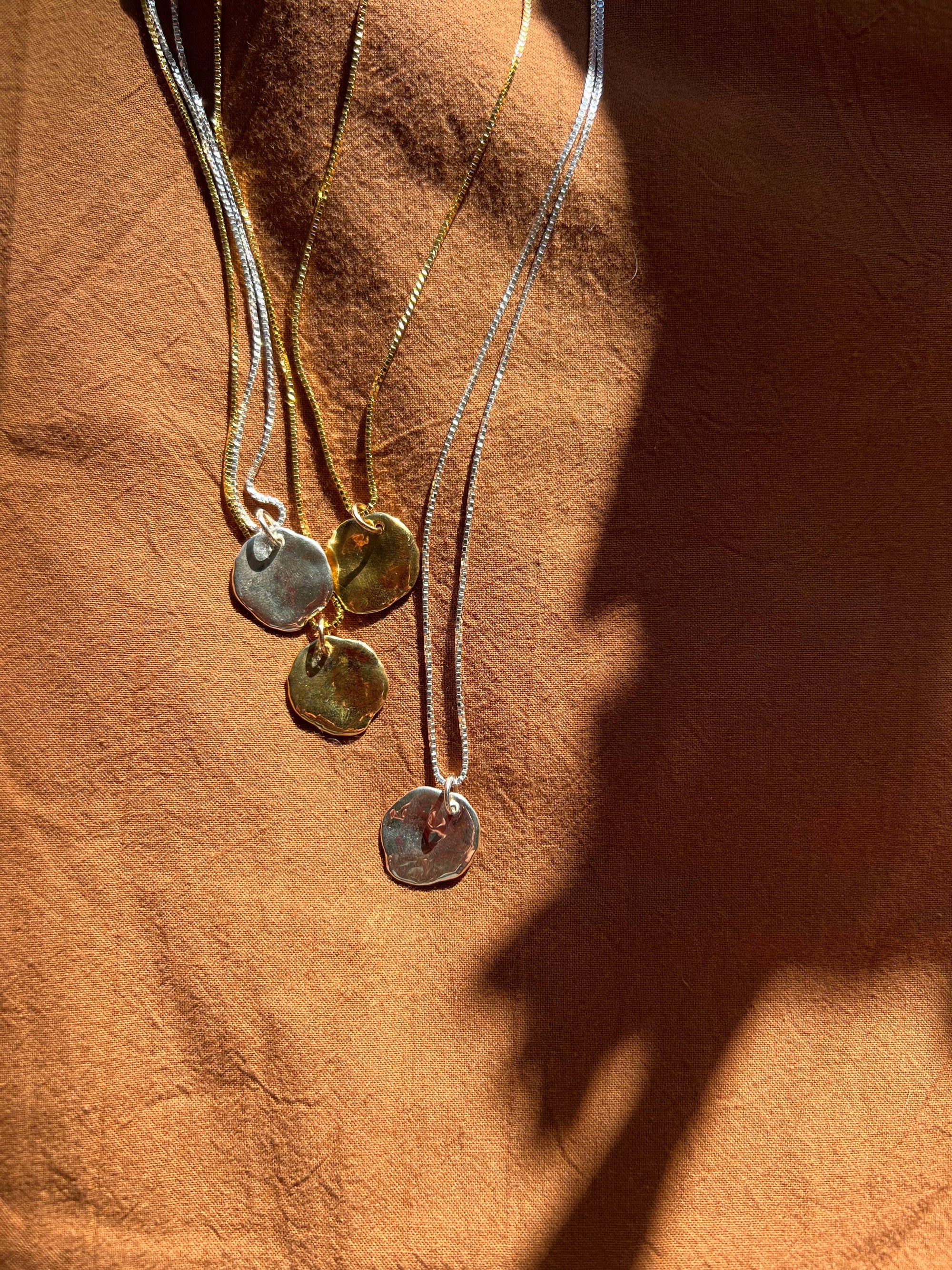 Salt Sterling Silver Pendant Necklace
