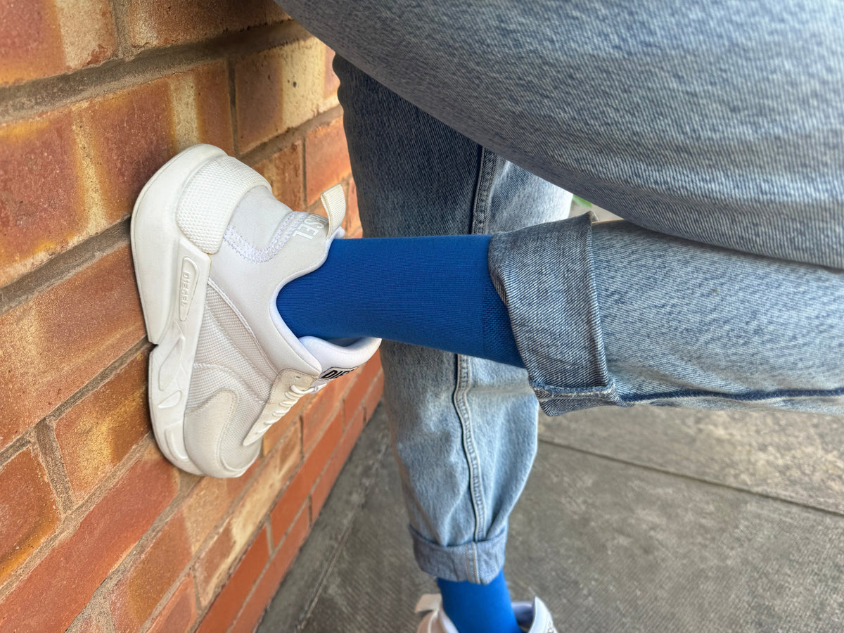 Plain Bamboo Socks - Cool Sea Blue