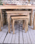 Golpur Solid Mango Wood Console Table Set of 3