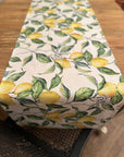 Lemon Linen Table Runner