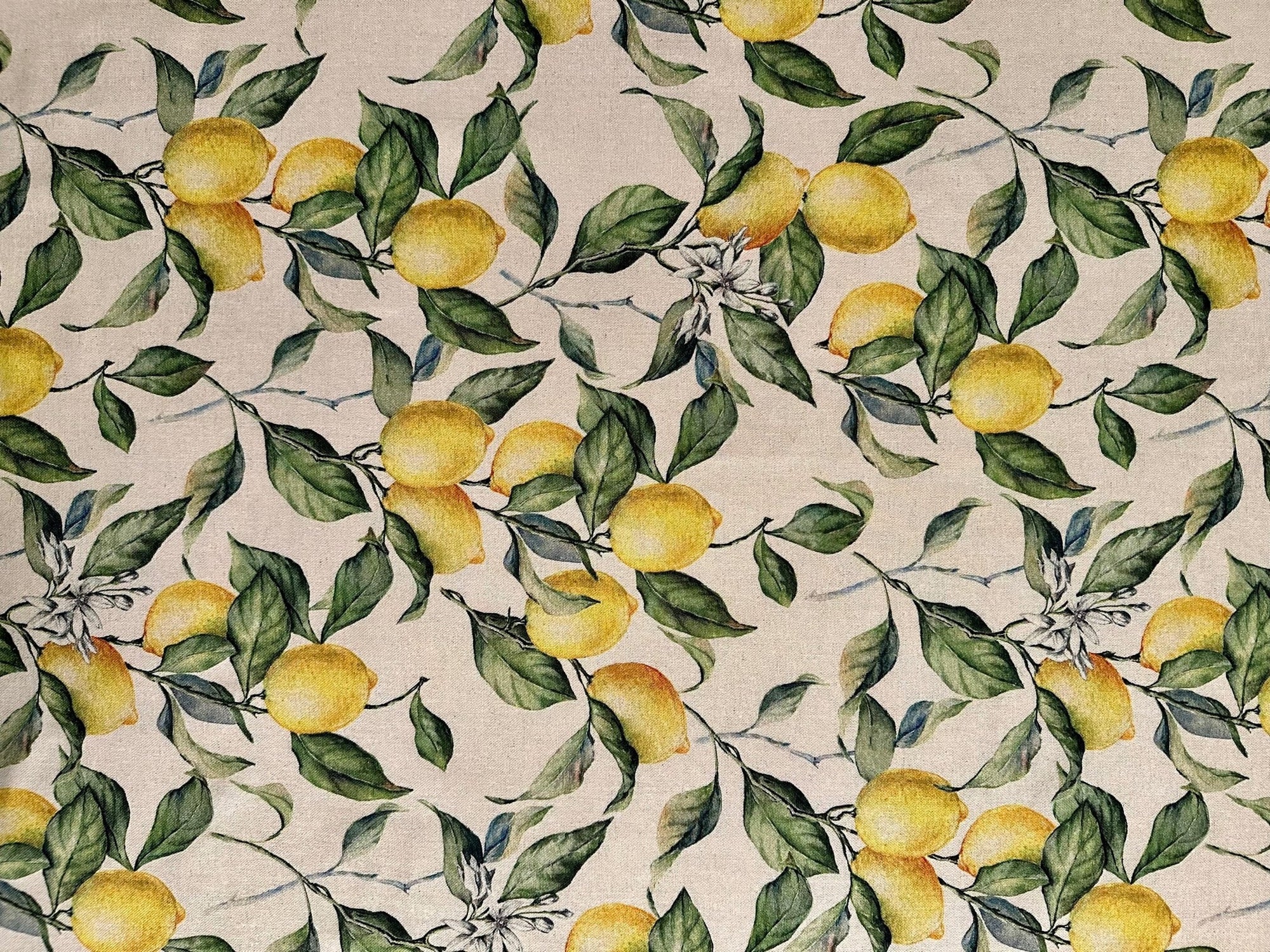 Lemon Linen Round Tablecloth – Festive &amp; High-Quality Design by Hortensias Home at www.brixbailey.com