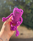 Fergus The Leggy Frog - Chunky Crochet Frog Plush – Soft Handmade Kawaii Frog Toy