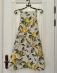 Stylish Lemon Print Apron – Chic Cotton & Linen Blend by Hortensias Home at www.brixbailey.com