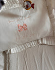 Arabella Bow Ruffle Frill Pillowcase Pair