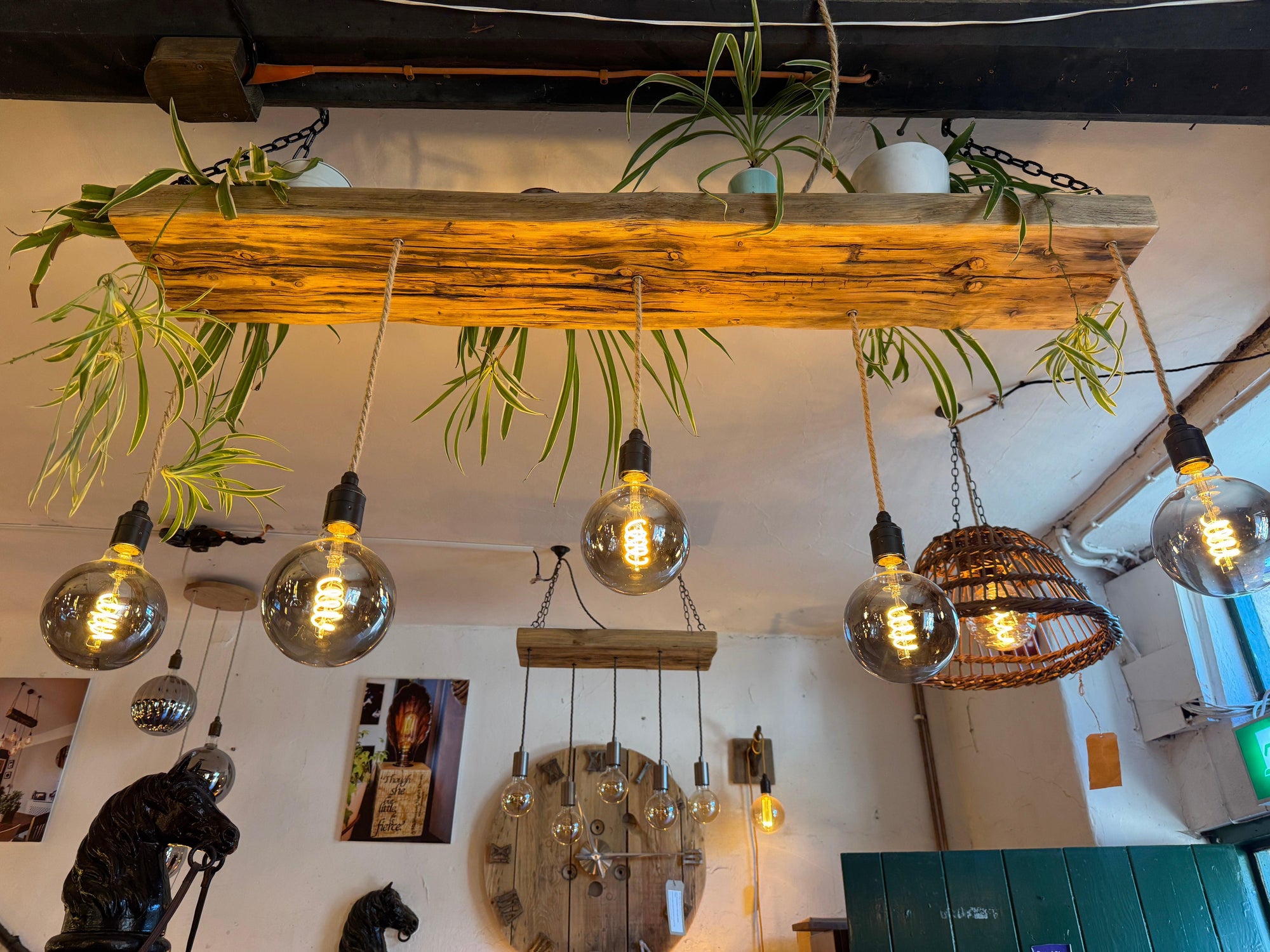 Water Resistant Norwegian Spruce Chandelier 130cm 5 bulbs