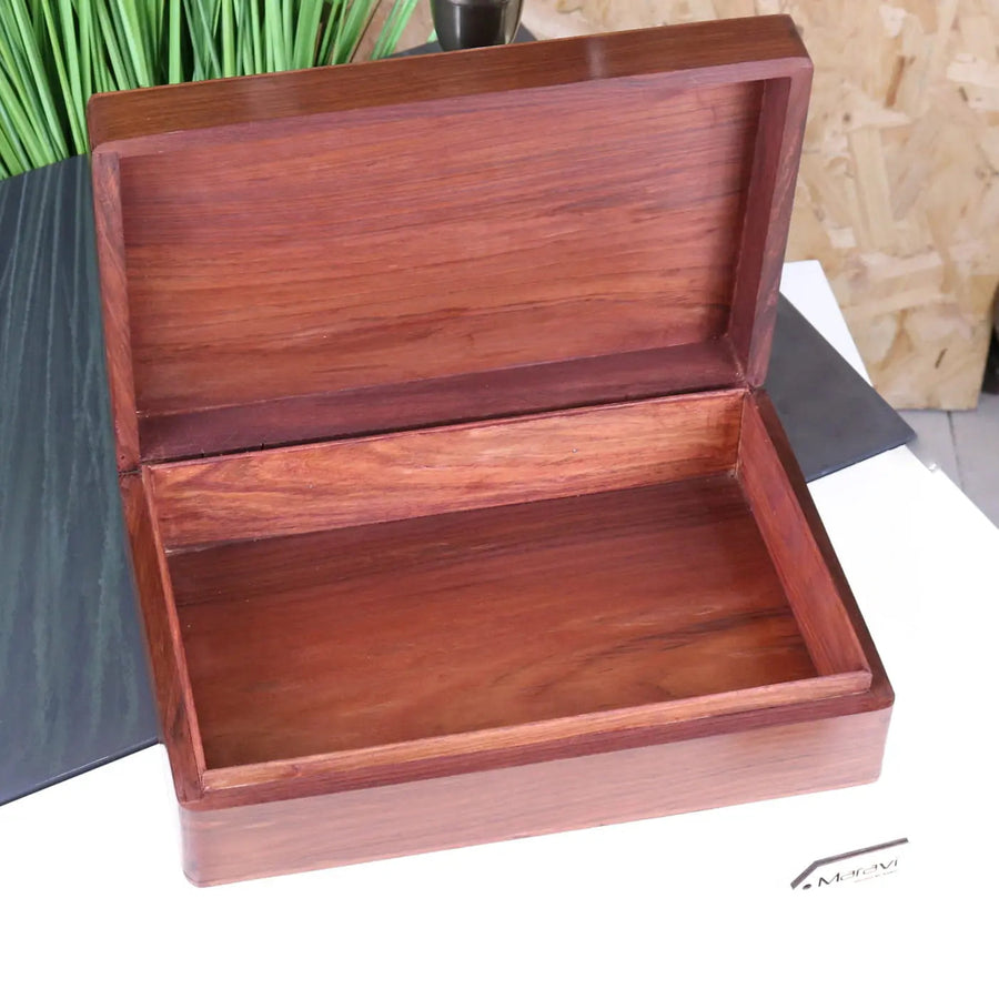 Luxury Chamring large hand carved wooden box, premium Sheesham wood with floral pattern, elegant jewelry storage, best-selling home decor by Maravi at brixbailey.com
