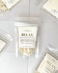 Relax Luxury Himalayan Bath Salts with Lavender, Jojoba Essential Oils with Lavender Seeds