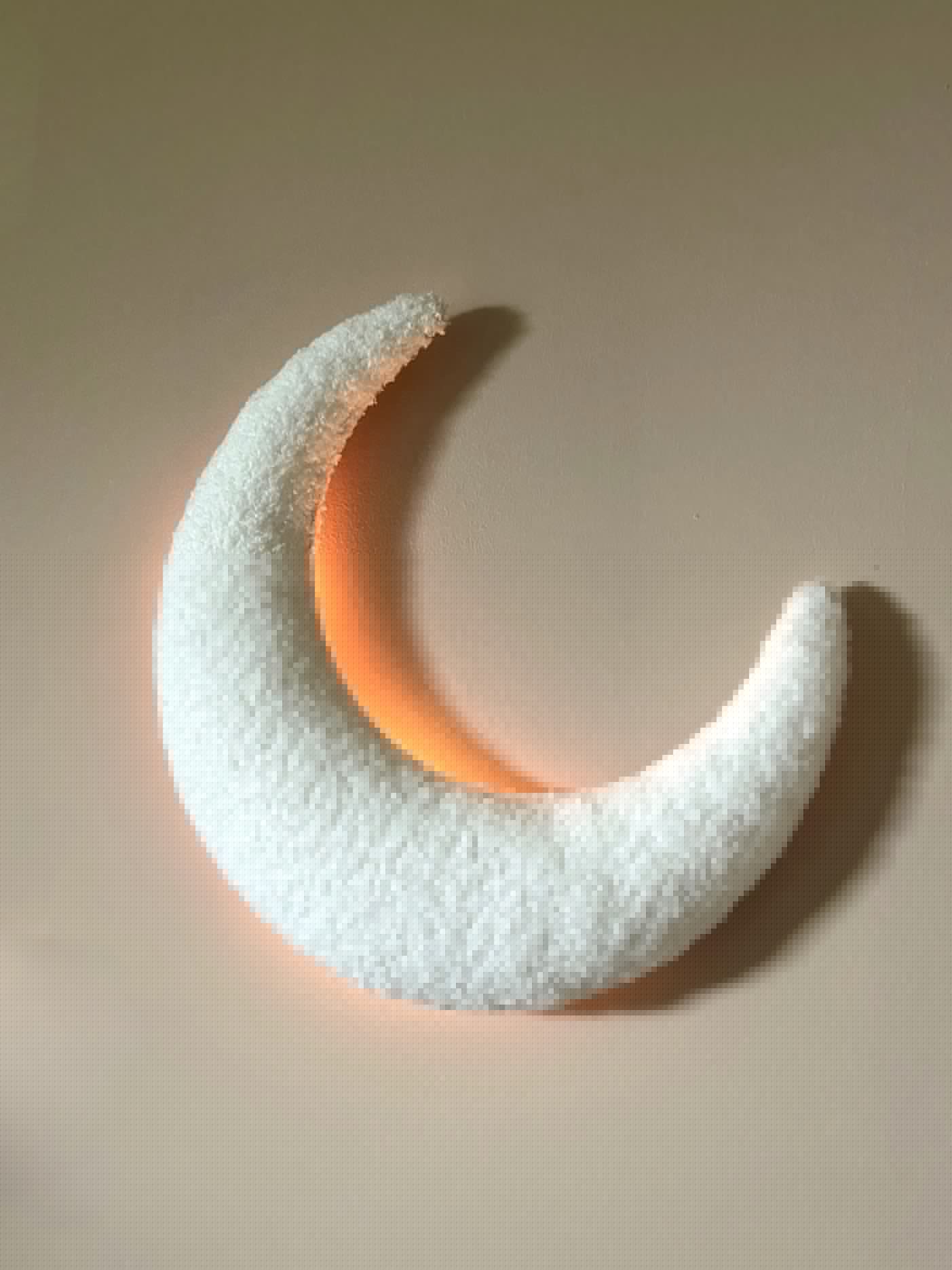 Handmade Moon Bouclé wall lamp-0