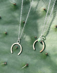 Share Luck - Lucky Horseshoe Charm Necklace - Turquoise