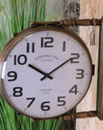 Kensington Station Railway Style Double Sided Clock