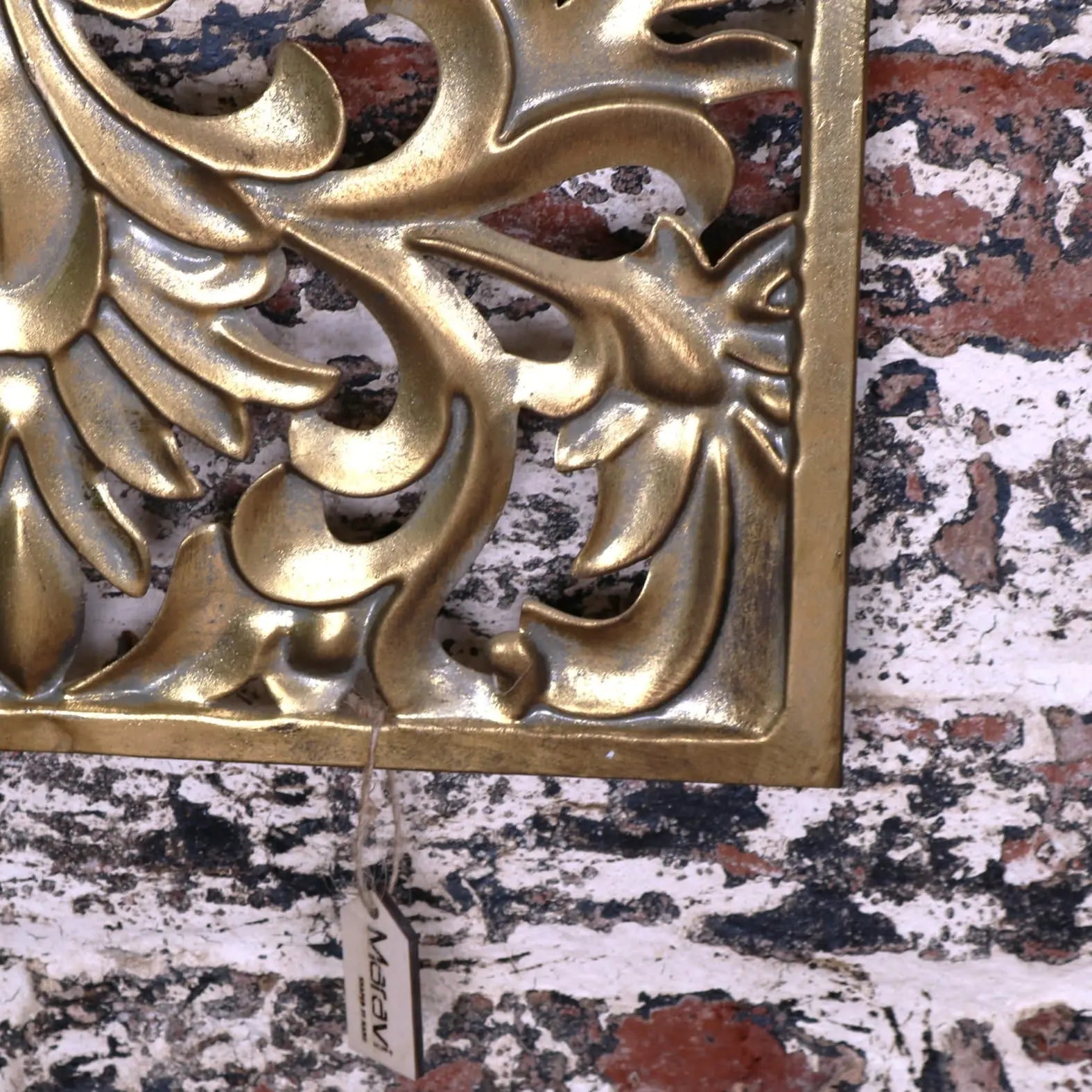 Talwara Filigree Gold Wall Art Metal