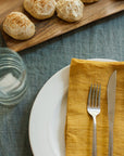 Stone Washed Linen Dinner Napkins-6