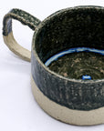 Bluverde Grande Handmade Milled Stoneware Big Ceramic Mug