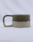 Beige Grande Handmade Milled Stoneware Big Ceramic Mug