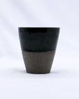 Bluverde Quadra Handmade Ceramic Smoked Grey Stoneware Tall Ceramic Cup