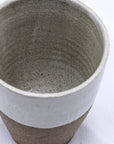 Bianca Quadra Green Handmade Ceramic Smoked Grey Stoneware Tall Ceramic Cup