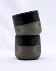 Verde Goccio Handmade Ceramic Smoked Grey Stoneware Short Cup
