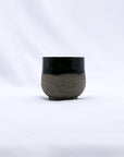 Bluverde Tazza Handmade Ceramic Smoked Grey Stoneware Short Cup