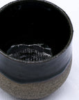 Bluverde Tazza Handmade Ceramic Smoked Grey Stoneware Short Cup