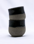 Bluverde Tazza Handmade Ceramic Smoked Grey Stoneware Short Cup