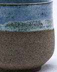 Blulume Tazza Handmade Ceramic Smoked Grey Stoneware Short Cup
