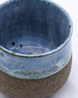 Blulume Tazza Handmade Ceramic Smoked Grey Stoneware Short Cup