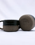 Bluverde Arte Handmade Ceramic Smoked Grey Stoneware Mug