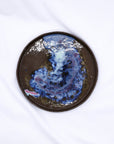 27 cm Nebula Smoked Grey Large Stoneware Handmade Ceramic Dinner Plate