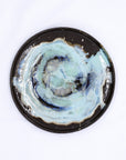 27 cm Tidepool Smoked Grey Large Stoneware Handmade Ceramic Dinner Plate