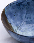 Large Smoked Grey Cold Aegean Fade Handmade Ceramic Stoneware Dinner Bowl