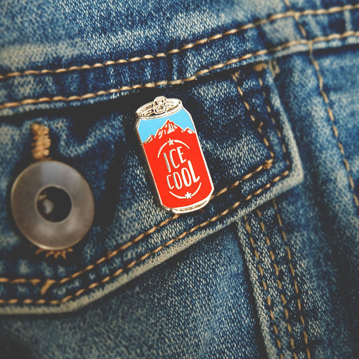 Ice Cool Craft Beer Can Enamel Pin Badge
