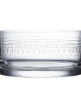 A Crystal Ice Dish with Ovals Design
