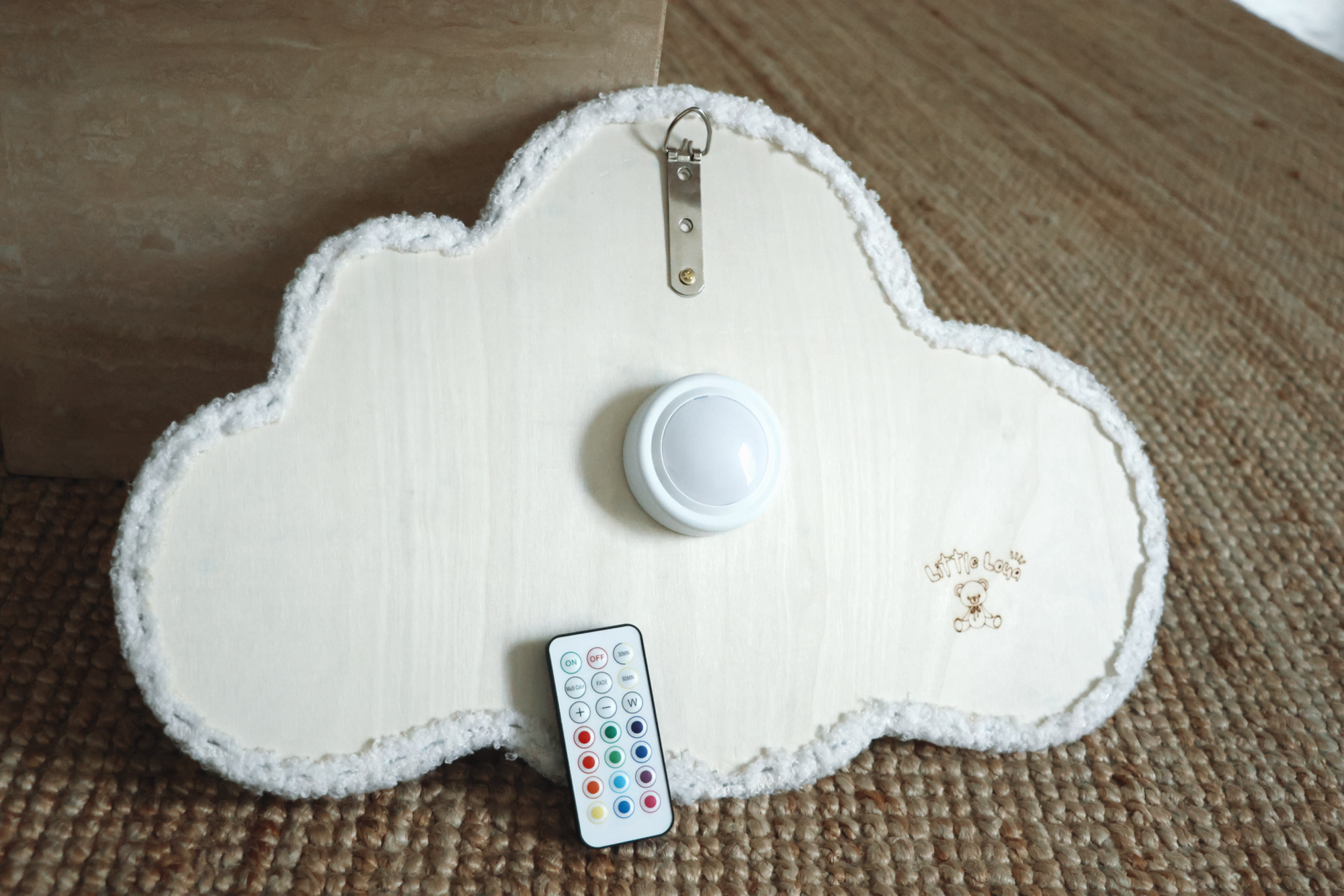 Cloud bouclé wall decor-3