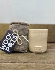 2 x Wool Pots Bundles (20 Wool Pots) plus a Cream Wool Pots Planting Pot (Single)