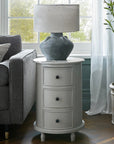 Cabourne Round Side Table - 3 Drawers