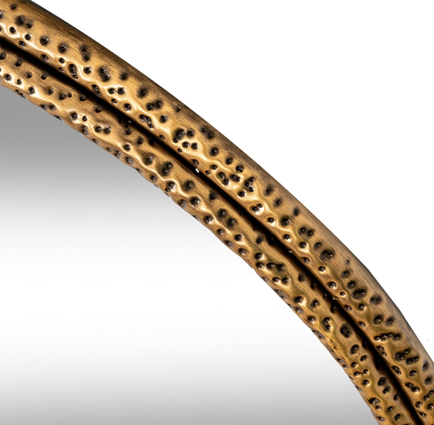 Nahla Gold Round Large Mirror