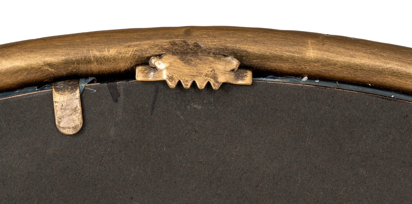 Nahla Gold Round Large Mirror