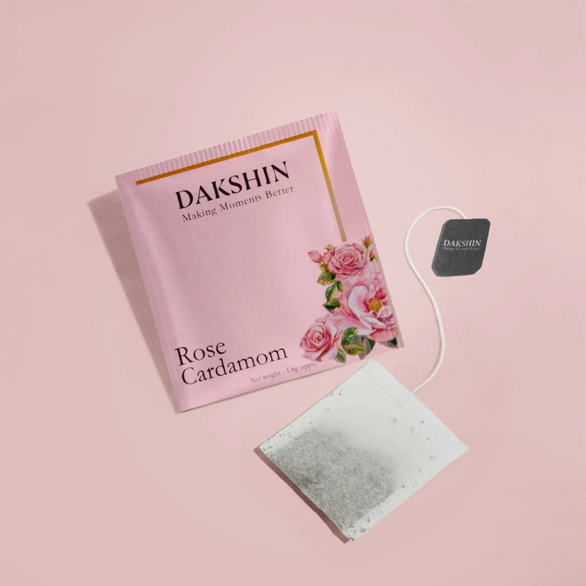 Organic Rose &amp; Cardamom Tea - Calm Digestive by Dakshin